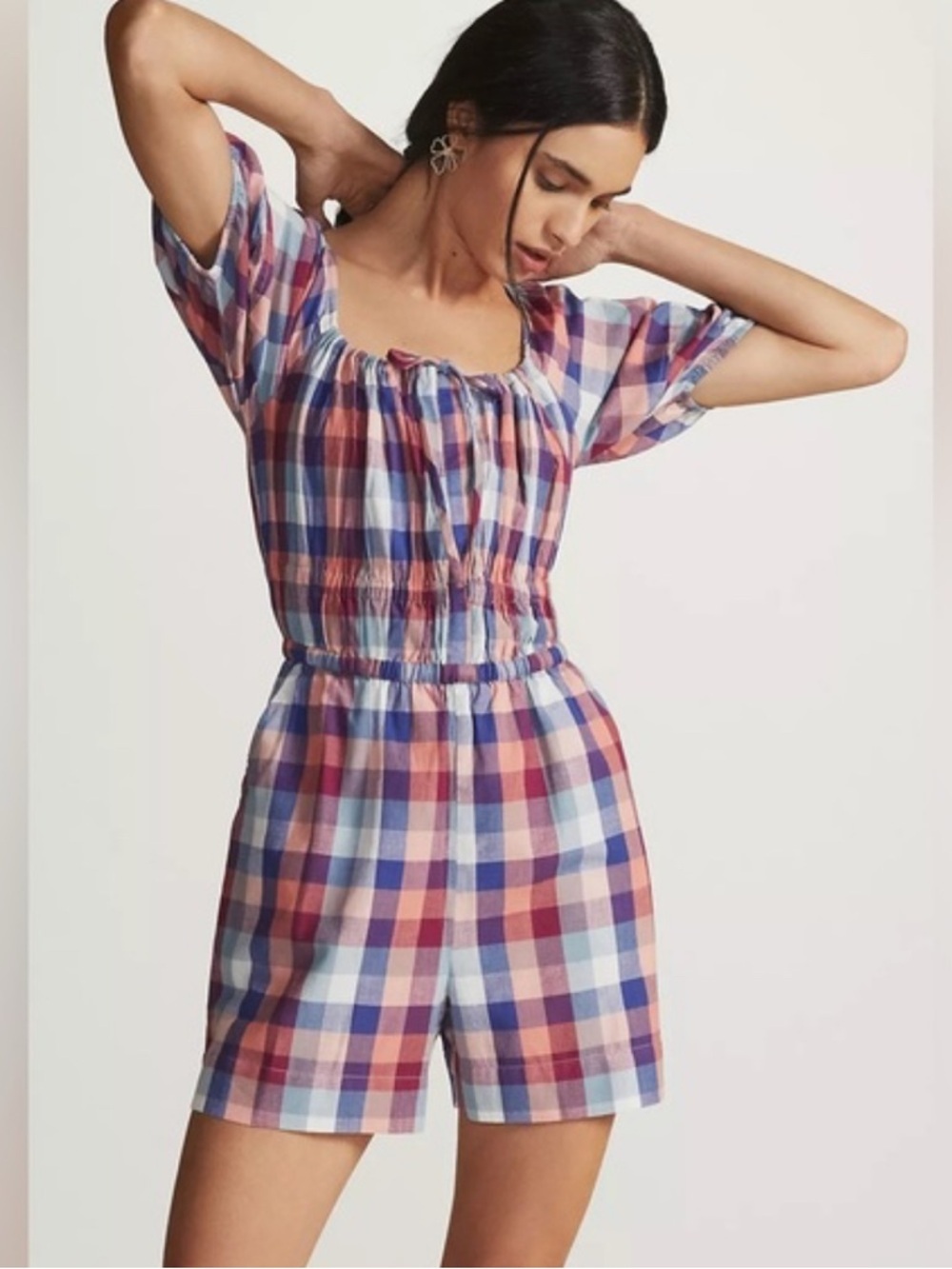 NEW Anthropologie Kopal Brea Cotton Romper Medium